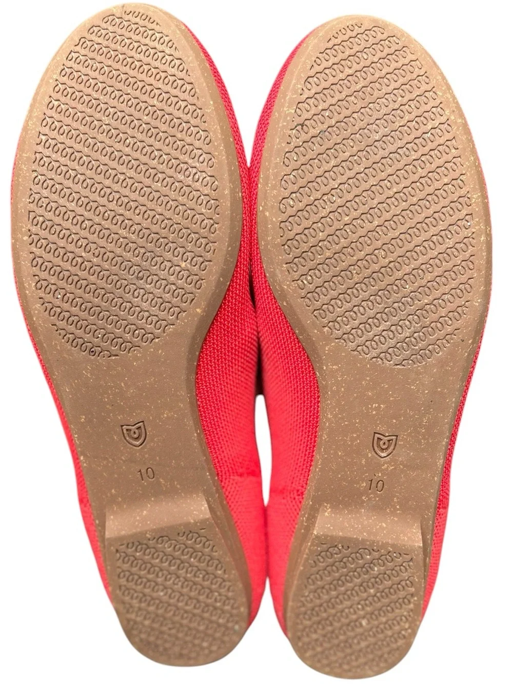 Rothy's The Ballet Flat 10 Round Toe Red Bow Slip On